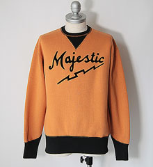 COLIMBO ������  KEYSTONE SWEAT SHIRT 2TONE " MAJESTIC " (ORANGE �� BLACK)