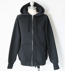 COLIMBO コリンボ LETTERMAN FULL ZIP SWEAT PARKA (S.BLACK)
