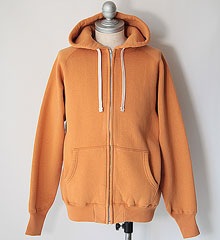 COLIMBO コリンボ LETTERMAN FULL ZIP SWEAT PARKA (SUNSET ORANGE)-TIMESMARKET