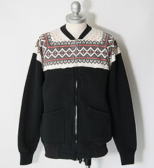 COLIMBO ������ SNOWFLAKE ZIP SWEAT (S.BLACK)