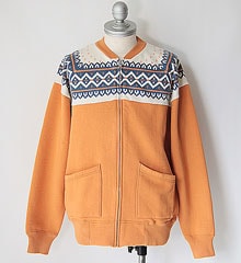 COLIMBO コリンボ SNOWFLAKE ZIP SWEAT (SUNSET ORANGE)