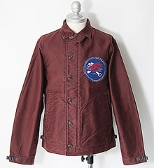 FREEWHEELERS �ե꡼�ۥ����顼�� " HOP HEADS " DECK WORKER JACKET (DARK RED BROWN)