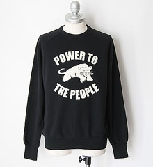 COLIMBO ������  LAGERFELD RAGLAN SWEAT " POWER TO THE PEOPLE " (BLACK)