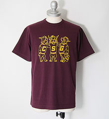 COLIMBO ������ NORWALK TEE SHIRT S/S " C.S.G. CLUB " (MAHOGANY)