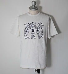 COLIMBO ������ NORWALK TEE SHIRT S/S " C.S.G. CLUB " (IVORY WHITE)