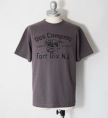 COLIMBO ������ NORWALK TEE SHIRT S/S " FORT DIX BULLDOG " (MOUSE GRAY)