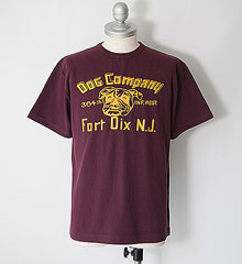 COLIMBO ������ NORWALK TEE SHIRT S/S " FORT DIX BULLDOG " (MAHOGANY)