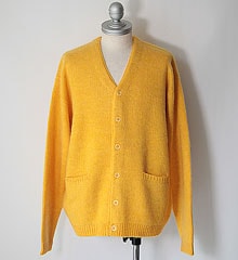 TOWNCRAFT �����󥯥�ե� ACRYLIC CARDIGAN (YELLOW)