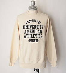 SECRET WORDS ��������å� ��� " 5 STEPS " SECRET WEAVE SWEAT SHIRT - BLACK PRINT -  (IVORY)