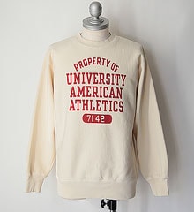 SECRET WORDS ��������å� ��� " 5 STEPS " SECRET WEAVE SWEAT SHIRT - RED PRINT -  (IVORY)