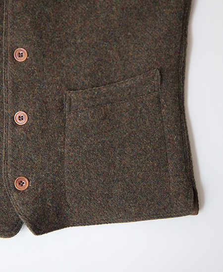 FREEWHEELERS フリーホイーラーズ FAULKNER VEST (GRAINED OLIVE)