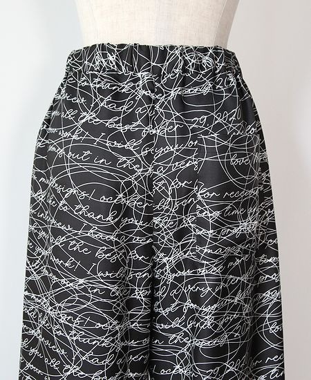 mintdesigns �ߥ�ȥǥ����󥺡�Ink Letter Gather Pants