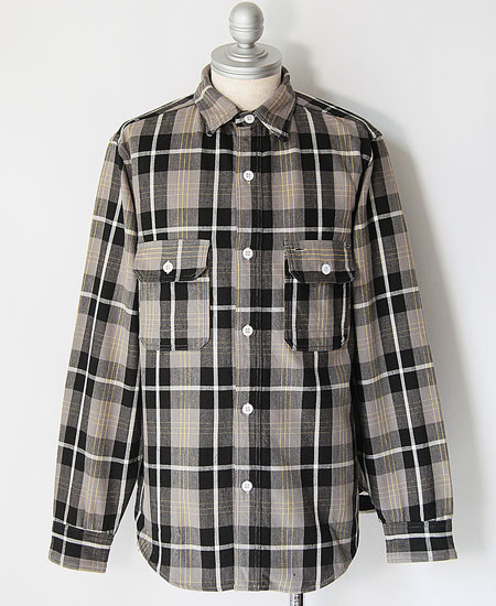 FREEWHEELERS �ե꡼�ۥ����顼�� " EDDY " WORK SHIRT (NICKEL GRAY �� DARK JET BLACK �� EGG YELLOW)
