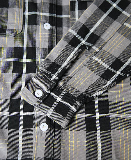 FREEWHEELERS �ե꡼�ۥ����顼�� " EDDY " WORK SHIRT (NICKEL GRAY �� DARK JET BLACK �� EGG YELLOW)