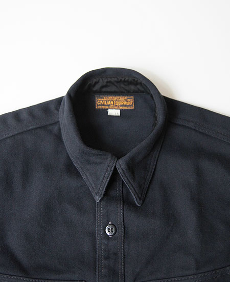 フリーホイラーズ U.S. NAVY ブラック長袖シャツ 15 FREEWHEELERS/フリーホイーラーズ】“U.S. NAVY OFFICER SHIRT