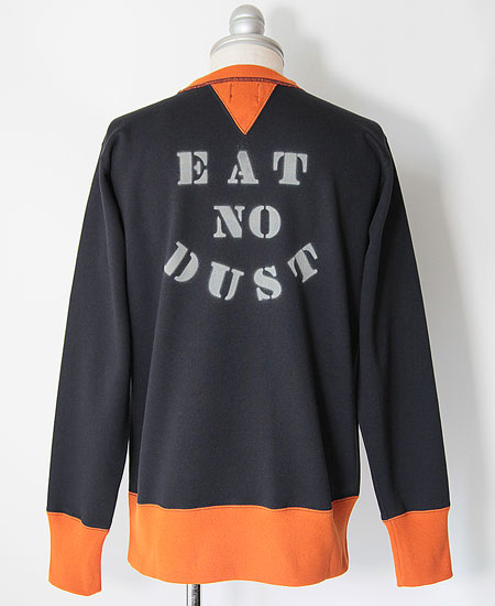 FREEWHEELERS ե꡼ۥ顼 " FRONTENAC " SET-IN SLEEVE SWEAT SHIRT (JET NAVY  BLAZE ORANGE)