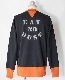 FREEWHEELERS ե꡼ۥ顼 " FRONTENAC " SET-IN SLEEVE SWEAT SHIRT (JET NAVY  BLAZE ORANGE)