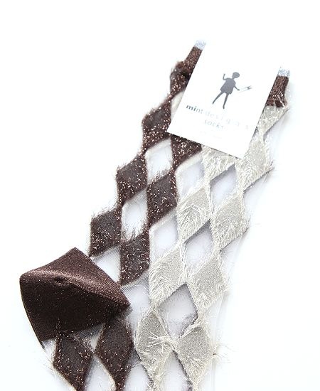 mintdesigns���ߥ�ȥǥ����� DIAMOND CHECK SOCKS