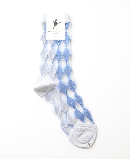 mintdesigns���ߥ�ȥǥ����� DIAMOND CHECK SOCKS
