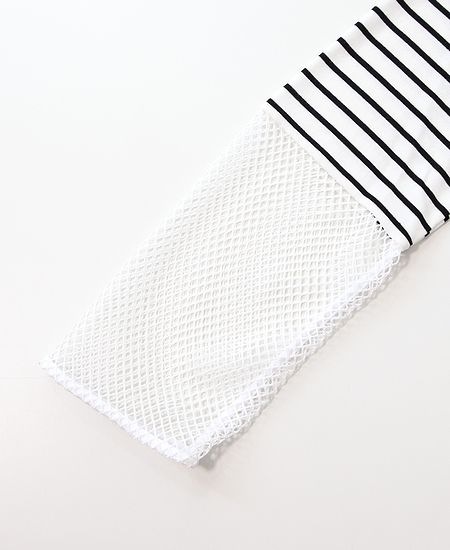 AULA AILA �����饢���顡MESH DOCKING LONG T-SHIRT