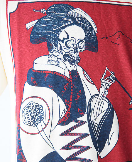 新品 フリーホイーラーズ CANNABIS RUN OFF 8分袖 FREEWHEELERS フリーホイーラーズ Cannabis Run Off (STRAW CREAM)