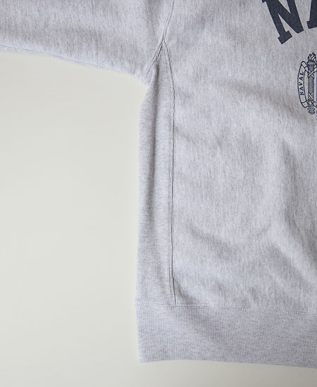 SECRET WORDS å  SECRET WEAVE MILITARY SWEAT SHIRT  (LIGHT GRAY)