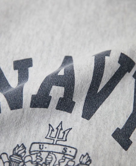 SECRET WORDS å  SECRET WEAVE MILITARY SWEAT SHIRT  (LIGHT GRAY)