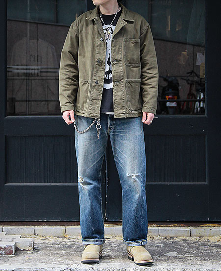 COLIMBO ������  U.S.NAVAL WORK JACKET - N-3 TYPE - (OLIVE DRAB)