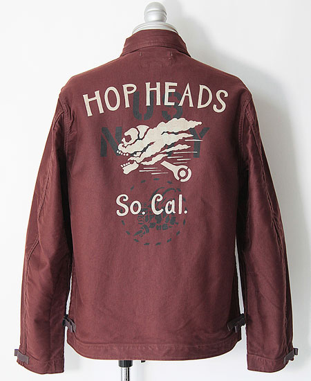 FREEWHEELERS �ե꡼�ۥ����顼�� " HOP HEADS " DECK WORKER JACKET (DARK RED BROWN)