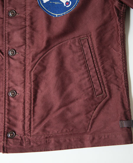 FREEWHEELERS �ե꡼�ۥ����顼�� " HOP HEADS " DECK WORKER JACKET (DARK RED BROWN)