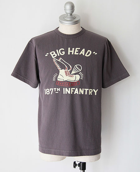 COLIMBO ������ NORWALK TEE SHIRT S/S " BIG HEAD RAKKASANS " (MOUSE GRAY)