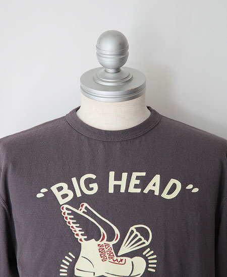 COLIMBO ������ NORWALK TEE SHIRT S/S " BIG HEAD RAKKASANS " (MOUSE GRAY)