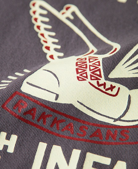 COLIMBO ������ NORWALK TEE SHIRT S/S " BIG HEAD RAKKASANS " (MOUSE GRAY)