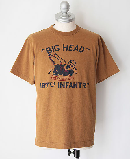 COLIMBO ������ NORWALK TEE SHIRT S/S " BIG HEAD RAKKASANS " (DESERT OCHRE)
