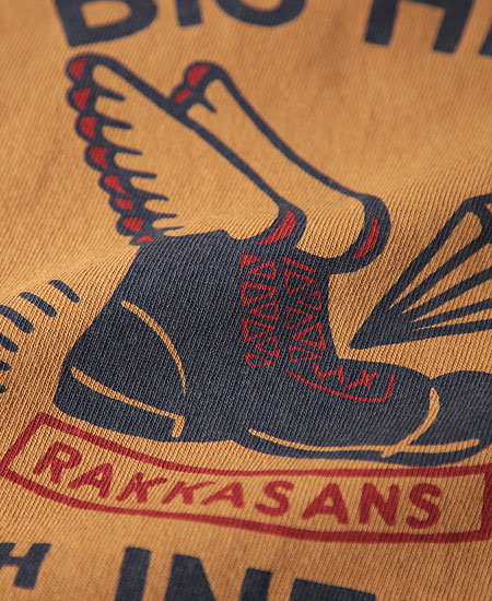 COLIMBO ������ NORWALK TEE SHIRT S/S " BIG HEAD RAKKASANS " (DESERT OCHRE)