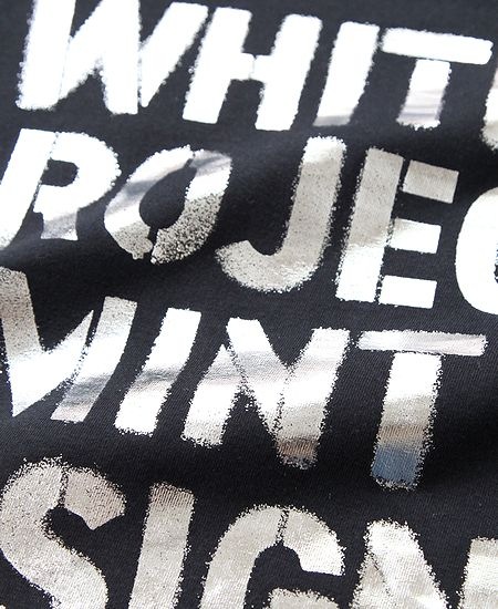 mintdesigns  ߥȥǥ󥺡WHITE PROJECT STENCIL PRINT T-SHIRT