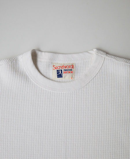 SECRET WORDS ��������å� ��� LONG SLEEVE WAFFLE THERMAL (WHITE)