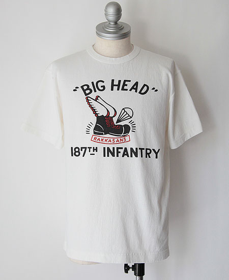COLIMBO ������ NORWALK TEE SHIRT S/S " BIG HEAD RAKKASANS " (IVORY WHITE)