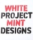 mintdesigns  ߥȥǥ󥺡WHITE PROJECT STENCIL PRINT T-SHIRT