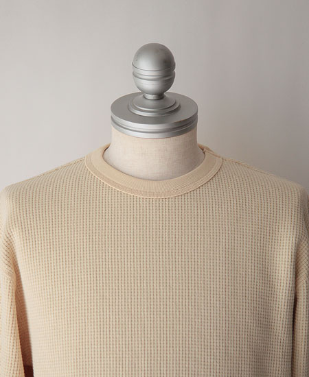 SECRET WORDS ��������å� ��� LONG SLEEVE WAFFLE THERMAL (IVORY)