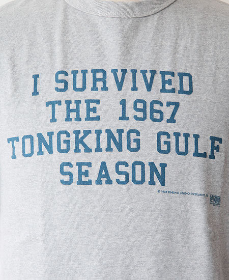 COLIMBO  PRINTED T-SHIRTS " Tongking Gulf " (MOCK GRAY)
