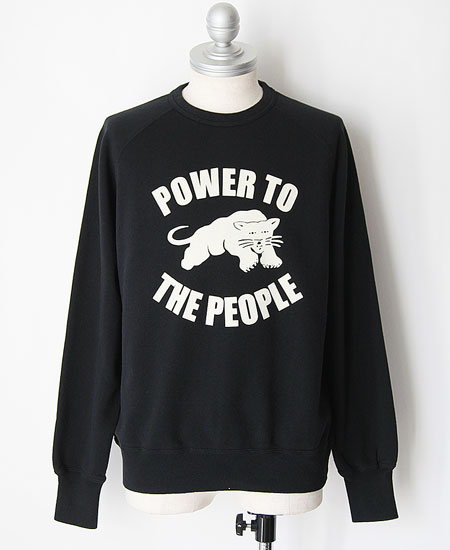 COLIMBO ������  LAGERFELD RAGLAN SWEAT " POWER TO THE PEOPLE " (BLACK)