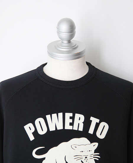 COLIMBO ������  LAGERFELD RAGLAN SWEAT " POWER TO THE PEOPLE " (BLACK)
