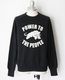 COLIMBO ������  LAGERFELD RAGLAN SWEAT " POWER TO THE PEOPLE " (BLACK)