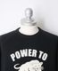 COLIMBO ������  LAGERFELD RAGLAN SWEAT " POWER TO THE PEOPLE " (BLACK)
