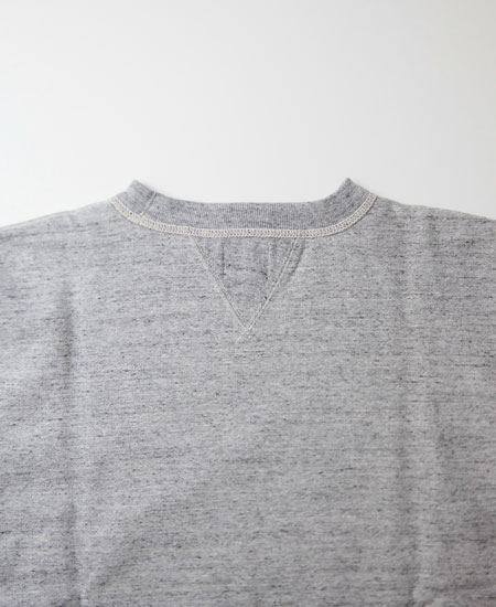 FREEWHEELERS フリーホイーラーズ SET-IN SLEEVE SWEAT SHIRT (MIX GRAY)
