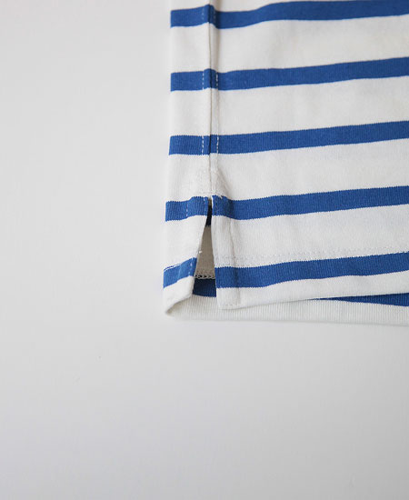 NANGA �ʥ� ECO HYBRID LOOSE FIT BORDER TEE (WHITE �� ROYAL)