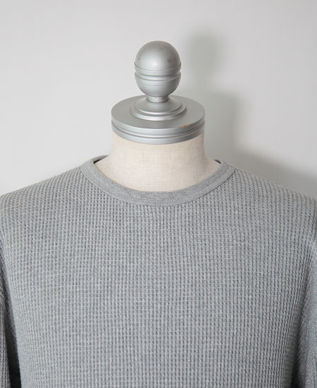 SECRET WORDS ��������å� ��� LONG SLEEVE WAFFLE THERMAL (GRAY)