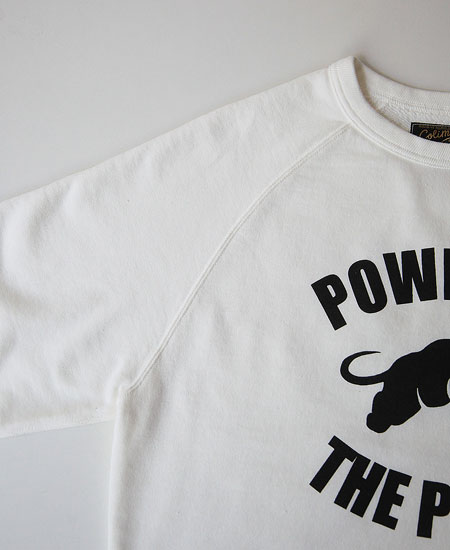 COLIMBO ������  LAGERFELD RAGLAN SWEAT " POWER TO THE PEOPLE " (MILKY WHITE)