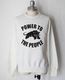 COLIMBO ������  LAGERFELD RAGLAN SWEAT " POWER TO THE PEOPLE " (MILKY WHITE)